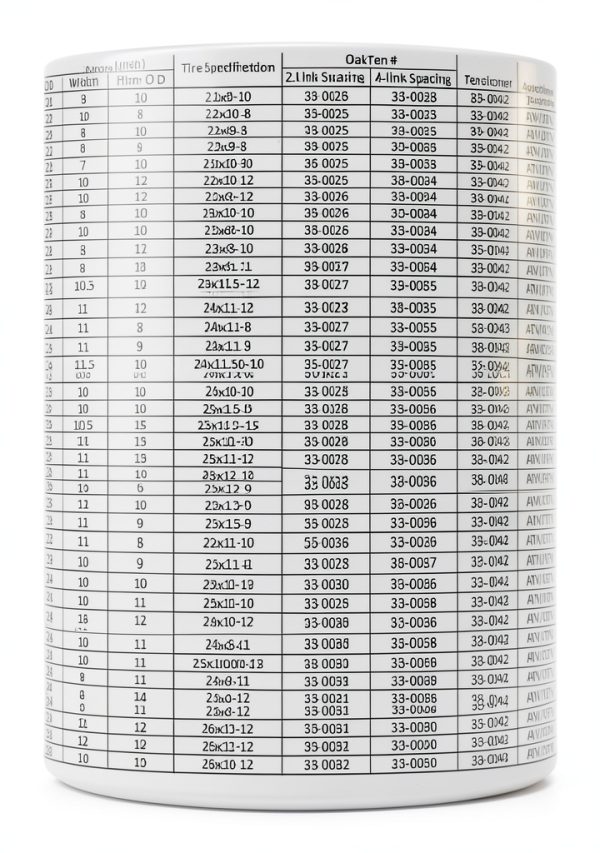 OakTen Tire Chains for ATV UTV Snow Mud-6