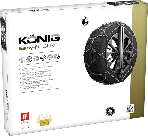 König Carbide SUV Snow Chains-4