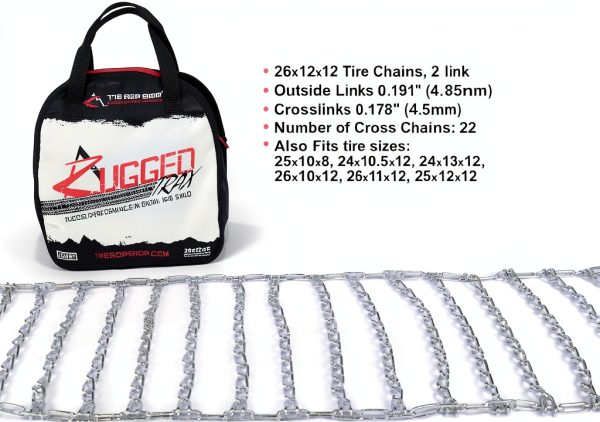 ROP Shop ATV Tire Chains Metal Universal Fit-1
