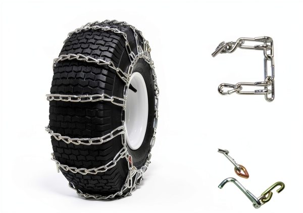 OakTen Alloy Steel Tire Chains for Snow Blowers-3